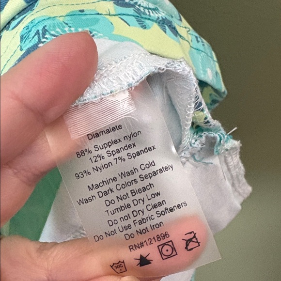 Title Nine A Line Knit Dress Green Floral Diamalete Steadfast Sleeveless Sz S - Picture 5 of 6